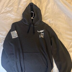 Nine Line Black Pullover Hoodie with Helicopter Logo